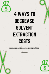 decrease solvent extraction
