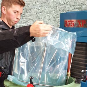 Heavy Duty 3 mil 32-gallon solvent recycling bag, 100 pack.