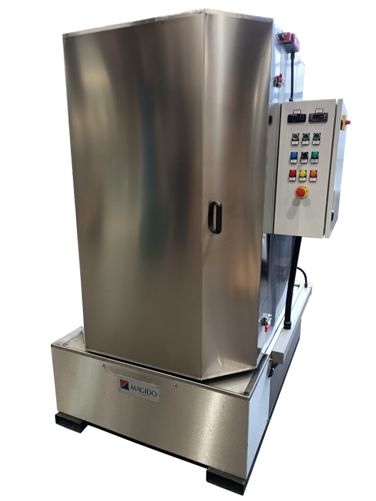 MAGIDO FLS Series front load aqueous parts washer with stainless steel cabinet