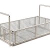 industrial stainless steel parts washer basket for solvent and aqueous cleaning systems