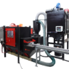 Pass-Through Inline Conveyor Sandblast System