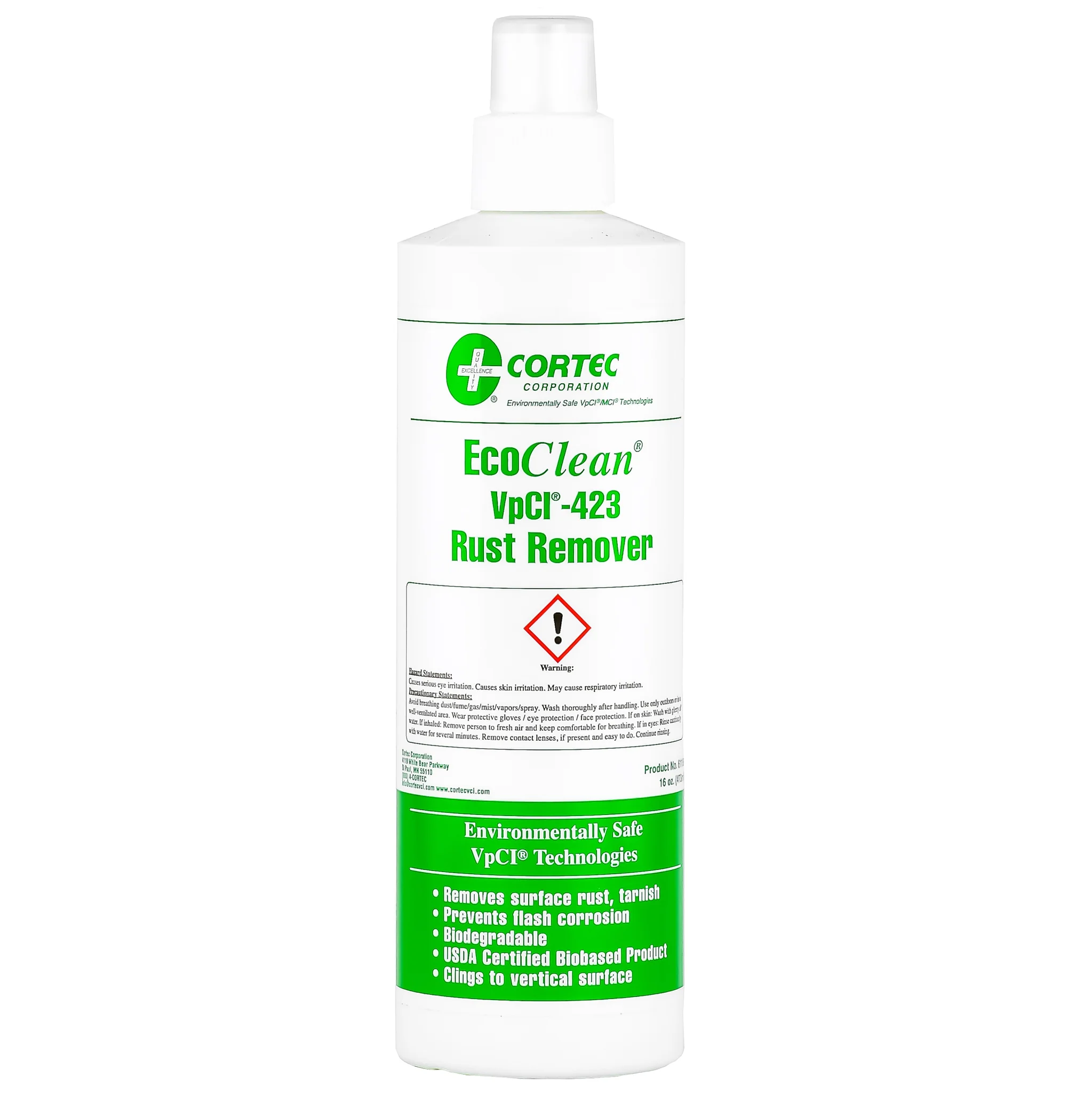 Cortec® EcoClean® 423 Rust Remover Gel – 16 oz Bottles (12-Pack)