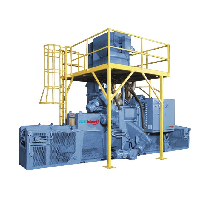 Kresco chain mesh belt sandblast mill — Series 12-18
