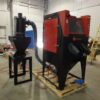 Kresco CleanBlast sandblast cabinet with RB Series cyclonic media separator