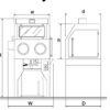Kresco SWC Series Solvent Glove Box Washer - Class I Div. 1 Explosion-Proof Cabinet - Image 2
