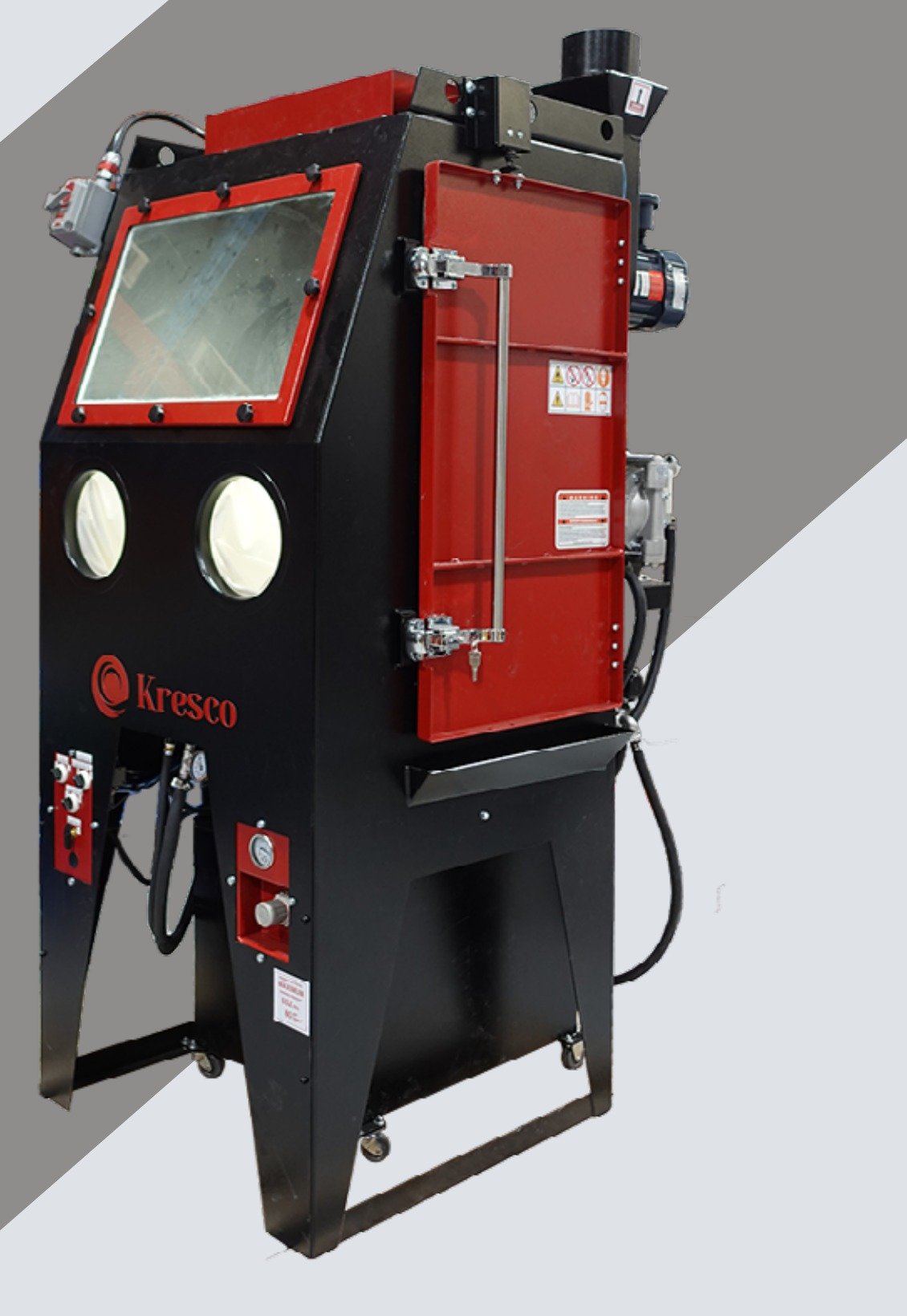 Kresco SWC Series solvent parts washer cabinet with Class I Div. 1 explosion-proof components