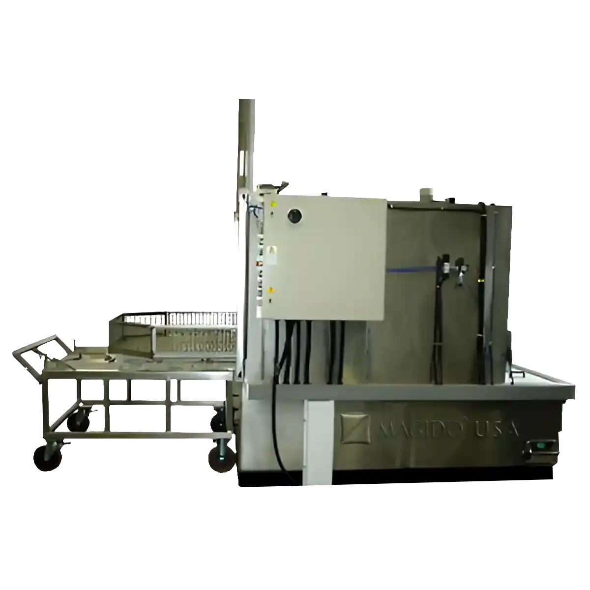 Magido L-212 Dual-Stage Front Load Parts Washer | Aircraft Wheel Washer