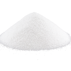 Pile of brilliant white aluminum oxide blasting abrasive grains